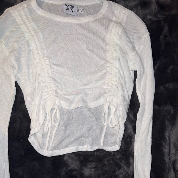 Princess Polly Zoey Sheer Top Size 2 - Picture 14 of 16
